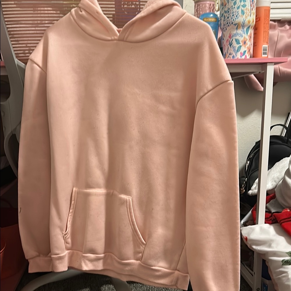 SHEIN Pink Hoodie Sweatshirt